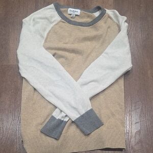 Goodfellow & Co Tan and Gray Crewneck Sweater